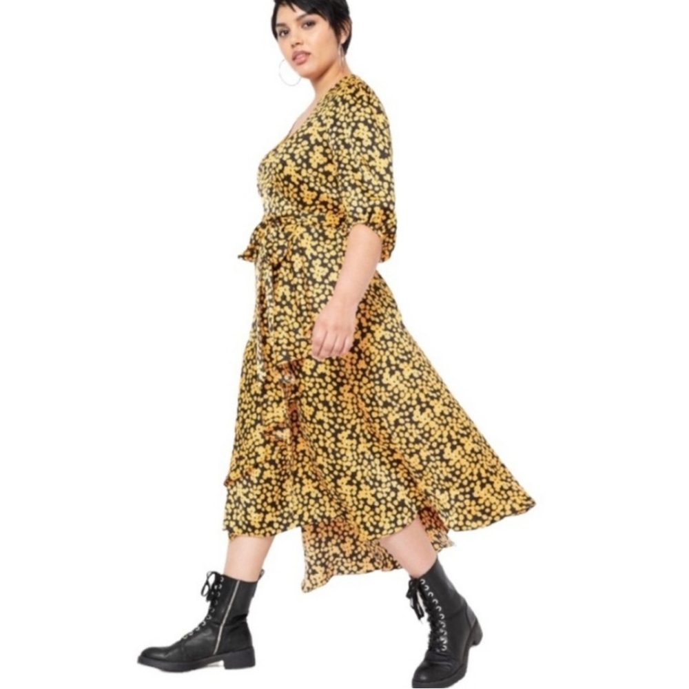 Eloquii Asymmetrical Wrap dress